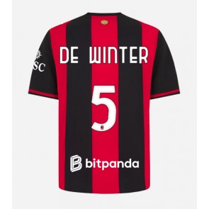 AC Milan Koni De Winter #5 Domaci Dres 2026-27 Kratak Rukavima